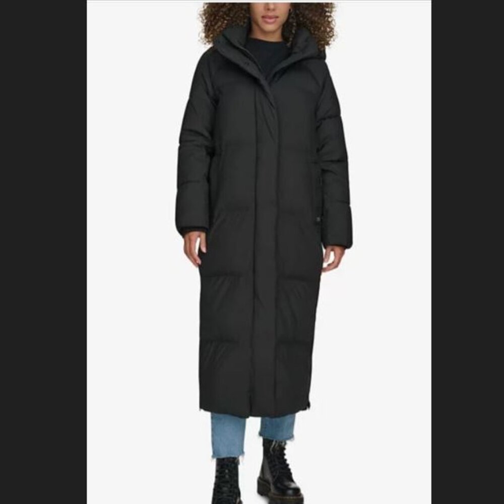 Brand New NWT Levis Extra Long Hooded Quilted Puffer Parker Coat Size L